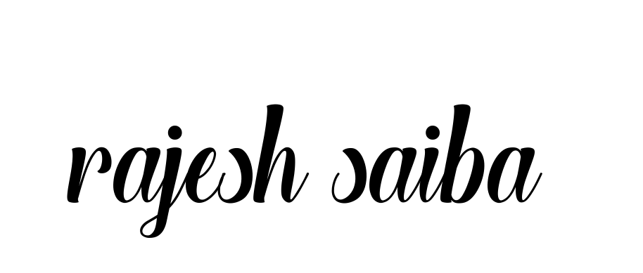 Handwritten Signature for Rajesh-saiba- - Style 148 Online