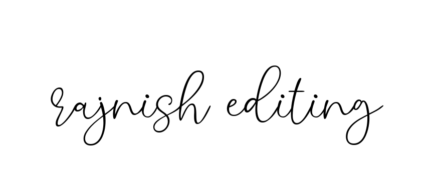 Rajnish Editing Signature Style TerselyRegular