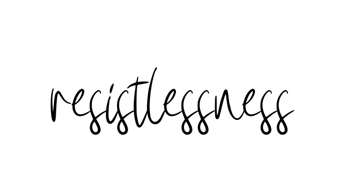 Handwritten Signature for Resistlessness - Style 146 Online