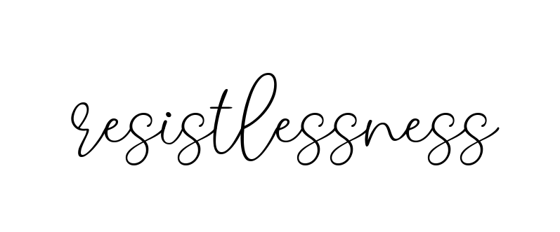 Handwritten Signature for Resistlessness - Style 147 Online