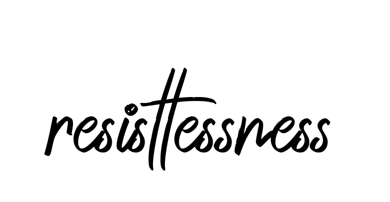 Handwritten Signature for Resistlessness - Style 149 Online