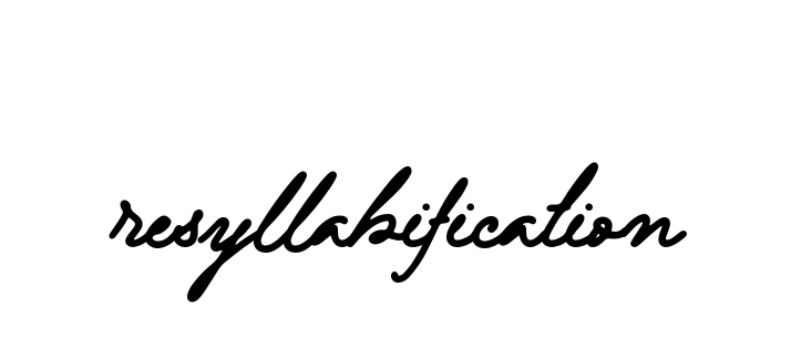 Resyllabification signature