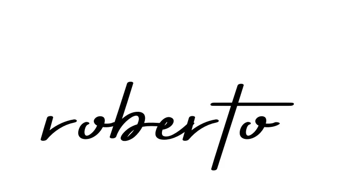 Handwritten Signature for Roberto- - Style 135 Online