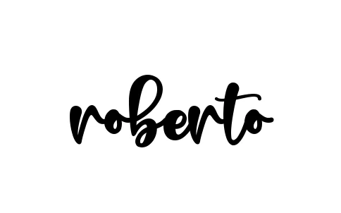 Handwritten Signature for Roberto- - Style 136 Online