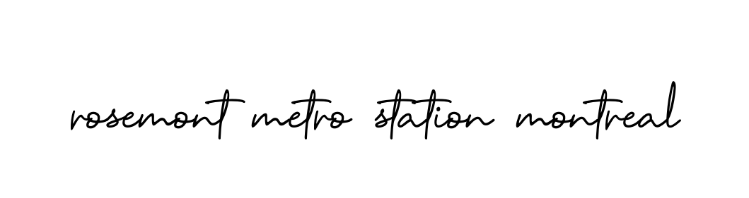 Rosemont-metro-station-montreal signature