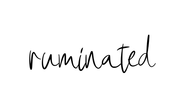 Handwritten Signature for Ruminated - Style 146 Online