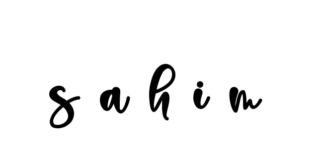 Handwritten Signature for S-a-h-i-m- - Style 136 Online