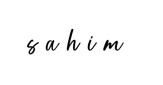 Handwritten Signature for S-a-h-i-m- - Style 142 Online