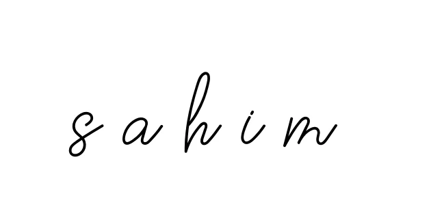 Handwritten Signature for S-a-h-i-m- - Style 145 Online