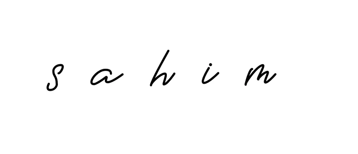 Handwritten Signature for S-a-h-i-m- - Style 150 Online