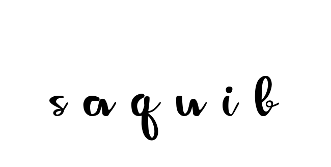 S-a-q-u-i-b signature