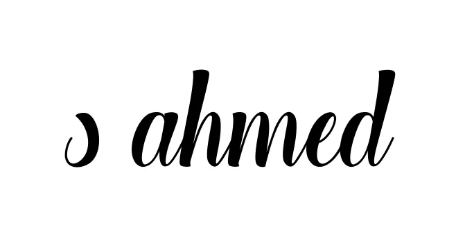 Handwritten Signature for S-ahmed- - Style 148 Online