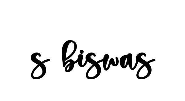 Handwritten Signature for S-biswas - Style 136 Online