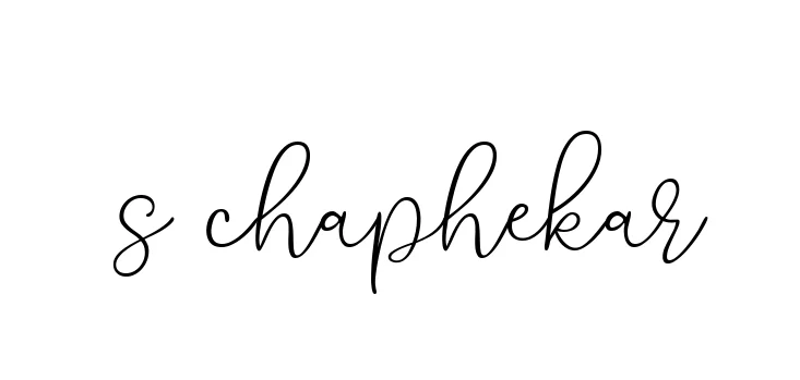 Handwritten Signature for S-chaphekar - Style 147 Online