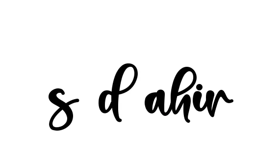 Handwritten Signature for S-d-ahir - Style 136 Online