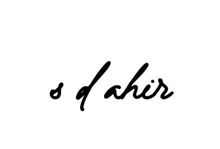 Handwritten Signature for S-d-ahir - Style 137 Online