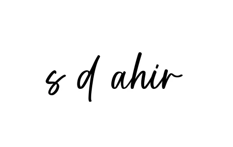 Handwritten Signature for S-d-ahir - Style 142 Online