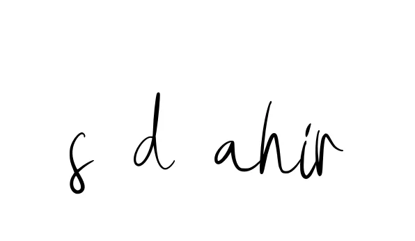 Handwritten Signature for S-d-ahir - Style 146 Online