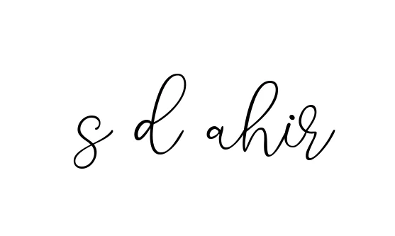 Handwritten Signature for S-d-ahir - Style 147 Online
