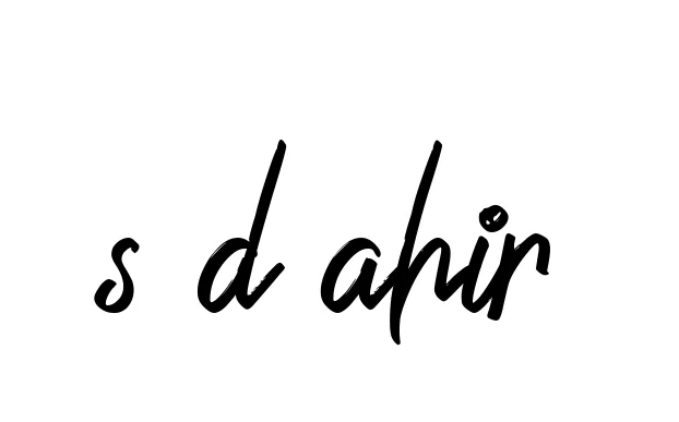 Handwritten Signature for S-d-ahir - Style 149 Online