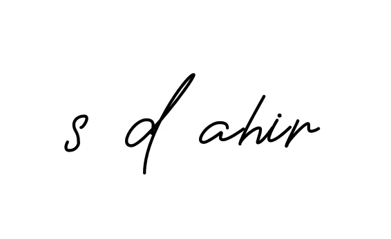 Handwritten Signature for S-d-ahir - Style 150 Online