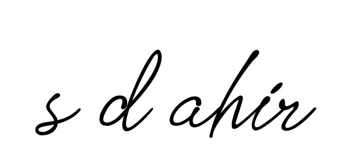 Handwritten Signature for S-d-ahir - Style 151 Online