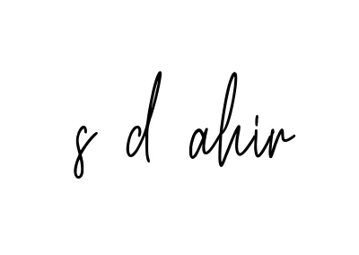 Handwritten Signature for S-d-ahir - Style 154 Online