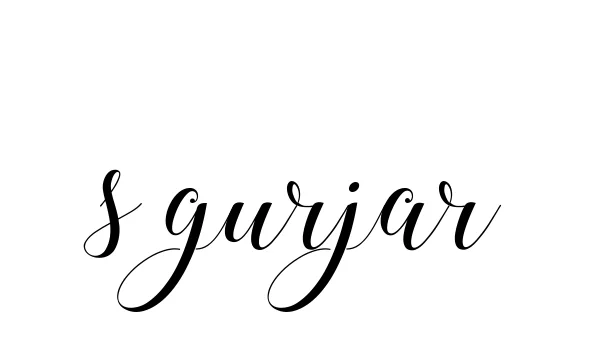 Handwritten Signature for S-gurjar - Style 144 Online