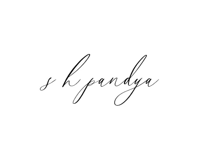Handwritten Signature for S-h-pandya - Style 134 Online