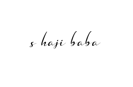 Handwritten Signature for S-haji-baba - Style 132 Online