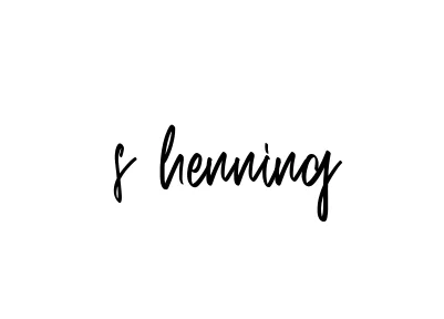 Handwritten Signature for S-henning - Style 143 Online
