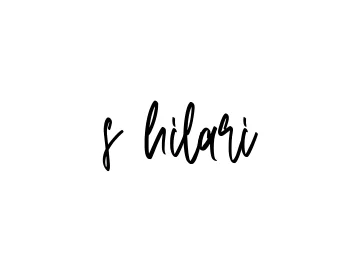 Handwritten Signature for S-hilari - Style 143 Online