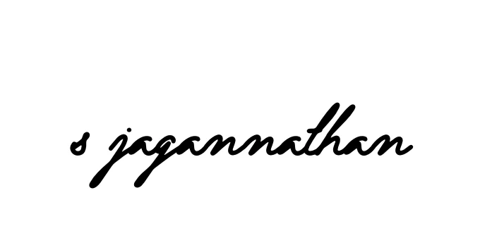Handwritten Signature for S-jagannathan - Style 138 Online