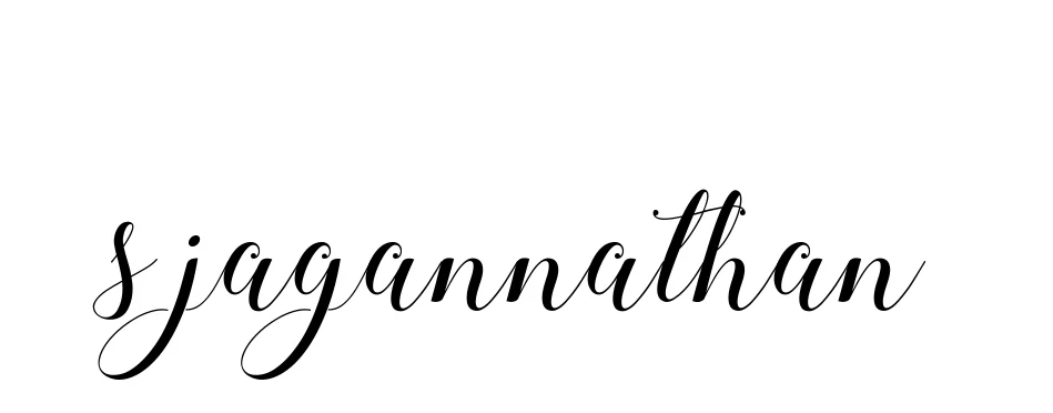 Handwritten Signature for S-jagannathan - Style 144 Online