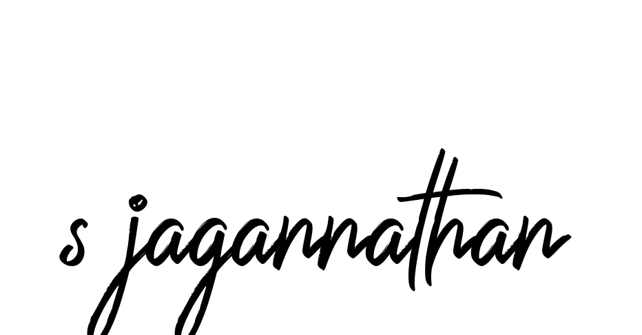 Handwritten Signature for S-jagannathan - Style 149 Online