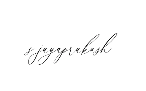 Handwritten Signature for S-jayaprakash - Style 134 Online