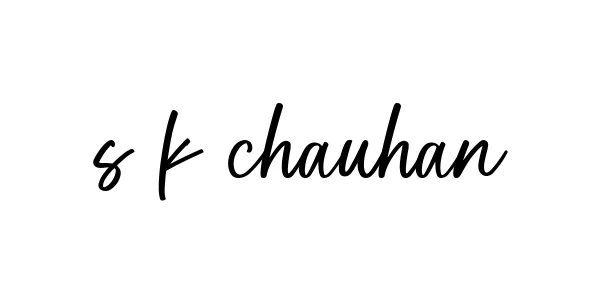 Handwritten Signature for S-k-chauhan - Style 142 Online