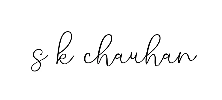 Handwritten Signature for S-k-chauhan - Style 147 Online