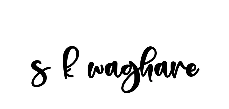 Handwritten Signature for S-k-waghare - Style 136 Online