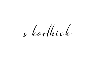 Handwritten Signature for S-karthick - Style 132 Online