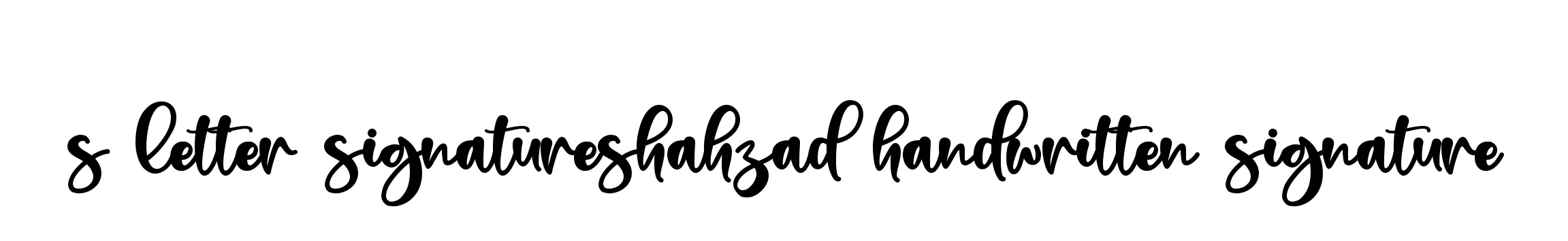 Handwritten Signature for S-letter-signatureshahzad-handwritten-signature - Style 136 Online