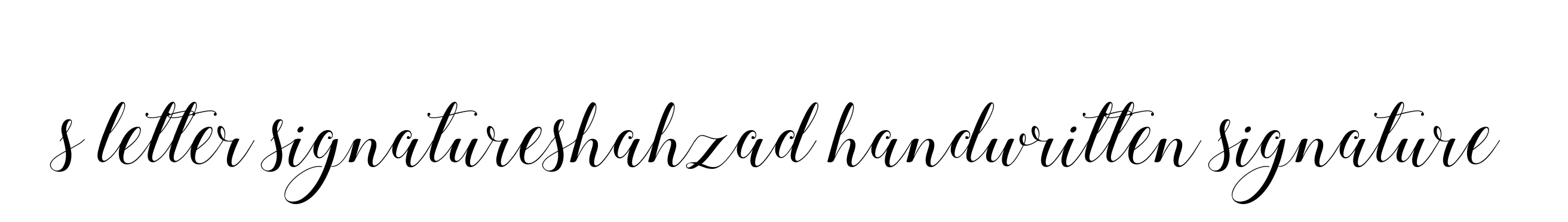 Handwritten Signature for S-letter-signatureshahzad-handwritten-signature - Style 144 Online