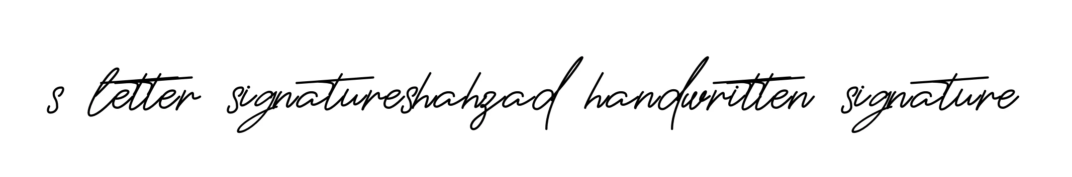 Handwritten Signature for S-letter-signatureshahzad-handwritten-signature - Style 150 Online