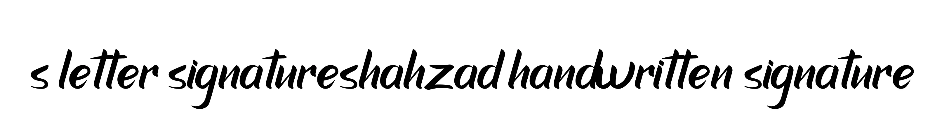 Handwritten Signature for S-letter-signatureshahzad-handwritten-signature - Style 153 Online