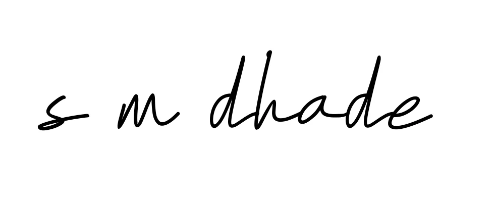 Handwritten Signature for S-m-dhade - Style 155 Online