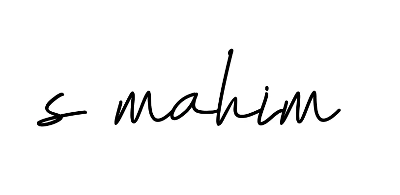 Handwritten Signature for S-mahim - Style 155 Online