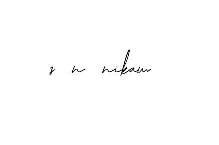 Handwritten Signature for S-n-nikam- - Style 139 Online