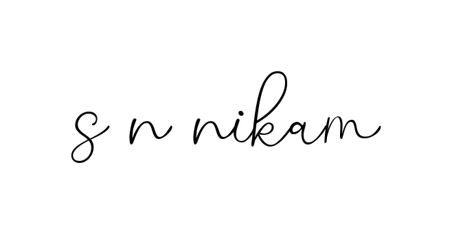 Handwritten Signature for S-n-nikam- - Style 147 Online