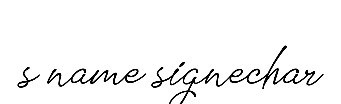 Handwritten Signature for S-name-signechar - Style 151 Online