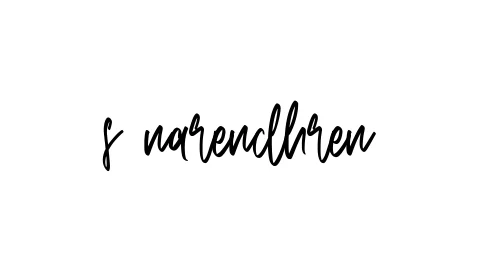 Handwritten Signature for S-narendhren- - Style 143 Online